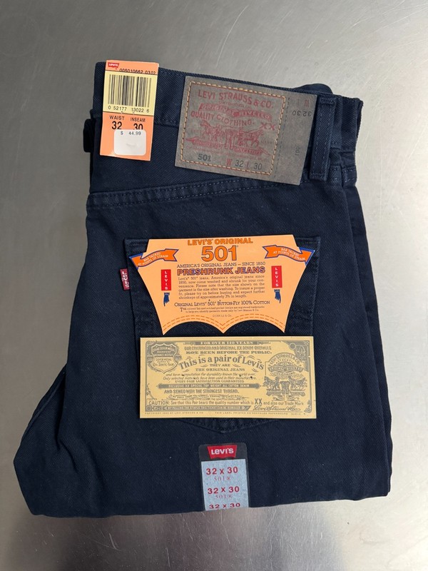 Vintage Deadstock Levi's 501 Indigo Jeans 32x30 Made in USA