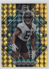 2023 Panini Mosaic Rookies Reactive Yellow Prizm Ventrell Miller #374 11cz