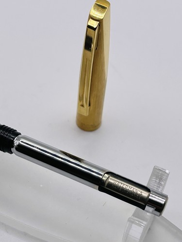 Waterman Concorde Fountain Pen Gold Plated 18ct Gold Med Nib 1970’s France - Picture 13 of 15