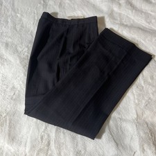 NWT Vintage Amanda Smith Women Black/Red Dress Pants Only Size 10P With Cuffs