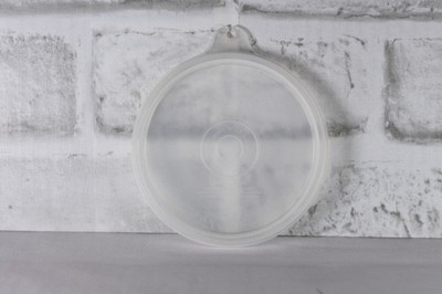 Vintage Tupperware Tupper Seal Round Lid Clear/Sheer #733 (H Tab)