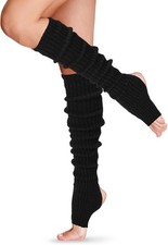 SATINIOR Long Leg Warmers for Women 24 Inch over The Knee Knit Ribbed Leg Warmer