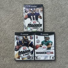 Madden 2002, 2003, 2006 GameCube Game Lot Untested