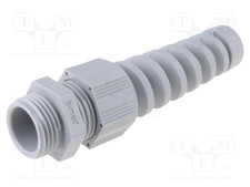 Cable gland 1.5 with kink protection IP68 dark grey HT-K RAL7001 n