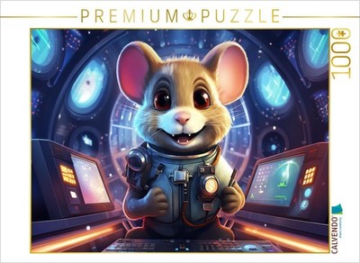CALVENDO Puzzle Bernhard - Die Raumfahrer Maus auf einer abenteuerlichen Reise i