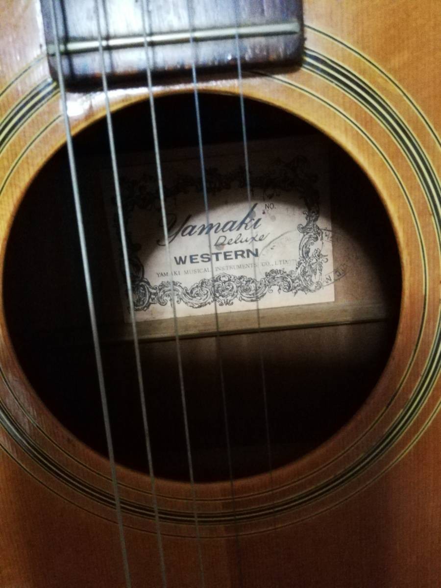 Acoustic Guitar Yamaki 115 Deluxe Western Folk Type Natural 1971