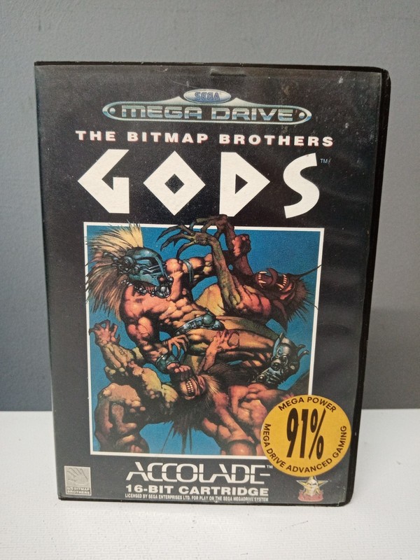 THE BITMAP BROTHERS GODS Sega Mega Drive Cased Game with  Manual