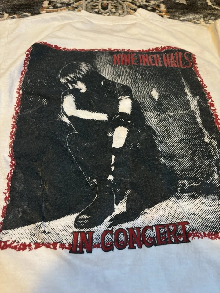 Vintage 90s NIN Parking Lot Boot T Shirt Large - Image 4 of 4