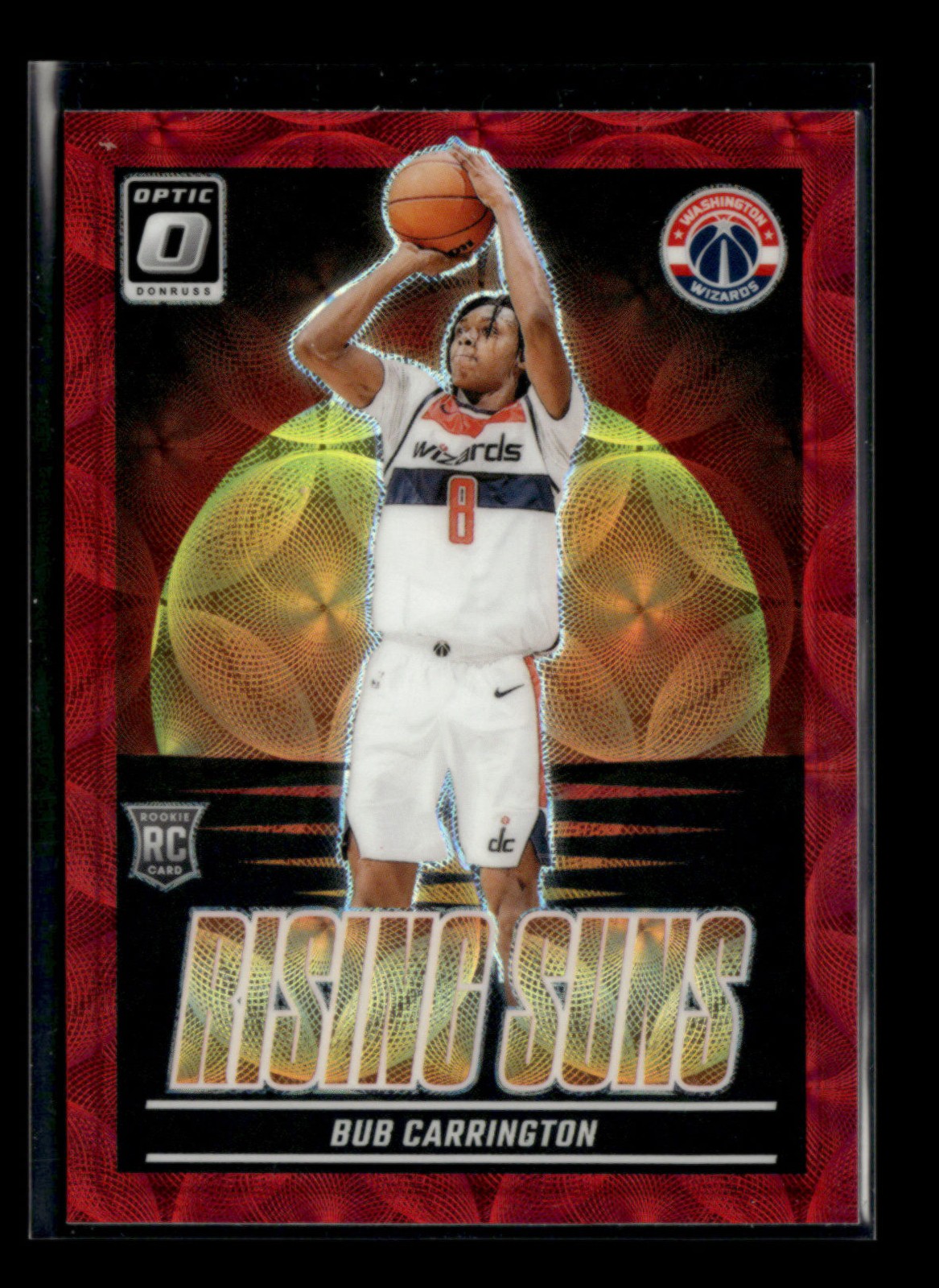 Bub Carrington 2024-25 Donruss Optic Rising Suns Red International RC [joh37