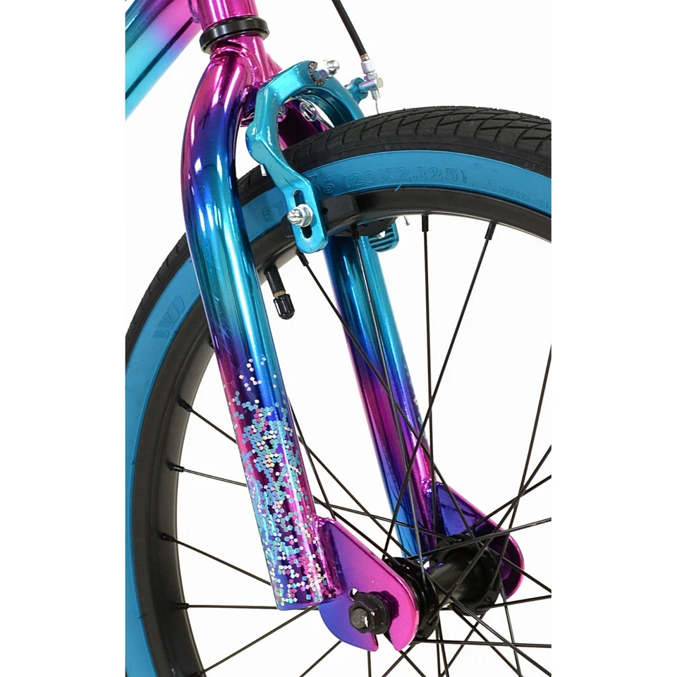 Bicicleta infantil Genesis Illusion, ruedas de 20", niños de 7 a 13 años, azul/púrpura Foto 3 de 4