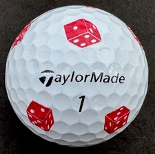 TaylorMade Pics DICE LOGO Golf Ball - TP5 Mint