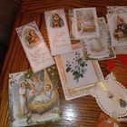 VINTAGE  CATHOLIC CARDS / MEDALS/SCAPULARS/ CRUCIFIXES/ RELIGIOUS/ROSARY- HOARD — photo 2