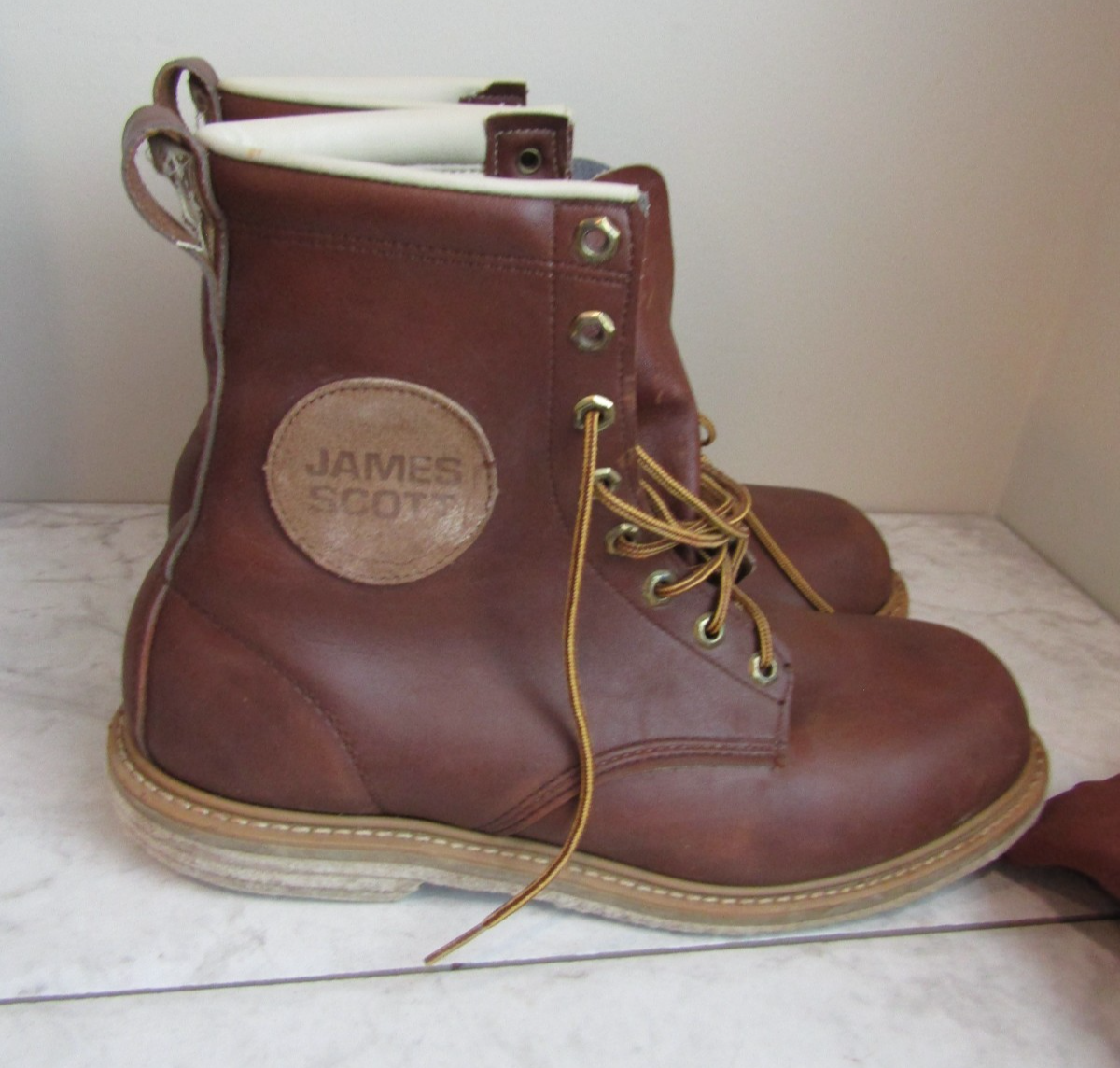 SAOLA Stivaletti stringati James Scott Fly Fishing Wader in pelle suola antiscivolo 11 + fodera