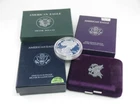 Lot 5 US Mint American Eagle 90% Silver Dollars Proofs + Business Coin 1988–1997