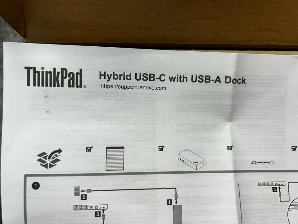 Lenovo ThinkPad Hybrid “ NEW IN BOX “ USB-C with USB-A Dock US (40AF0135US) - Image 4 of 4