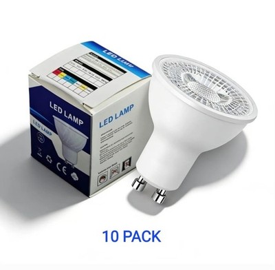 GU10 LED Leuchtmittel 5W kaltweiß 6500K Strahler 120° ECO 5W nicht dimmbar 10er Pack UK