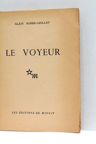 ROBBE-GRILLET LE VOYEUR PARIS 1955