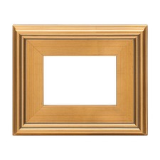 Creative Mark Plein Air Frame, Hand-Leafed Gold, 5x7" - 2.75" Wide Moulding