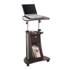 Techni Mobili Sit-To-Stand Rolling Adjustable Storage Medical Laptop Computer