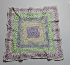 New Handmade Crocheted Soft Preemie Baby Bassinet Cradle Receiving Blanket