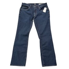 Buffalo David Bitton Mens 36x32 Slim Boot King Dark Wash Jeans Stretch Denim