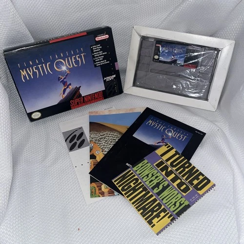 VGC Final Fantasy Mystic Quest SNES Super Nintendo CIB Complete w/Map RPG Saves!
