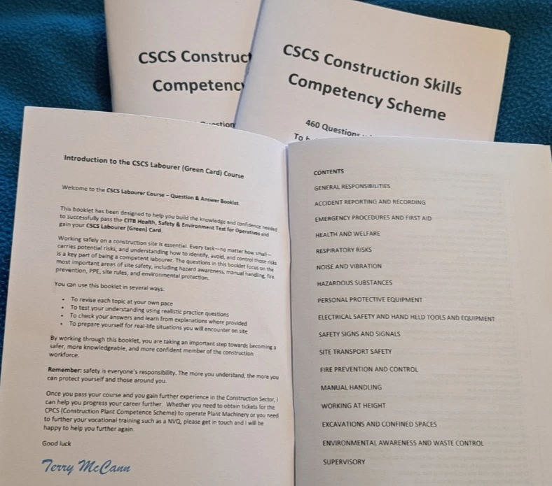 CSCS Green Card Test Health & Safety for Operatives 460 Questions & Answers - Image 2 of 4