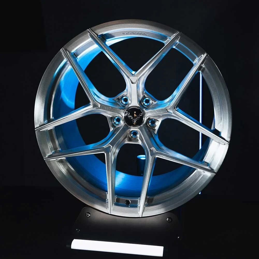 20"/20" WC-5 Forged Brushed Silver Wheels for Audi R8 Gen 1 2006–2015