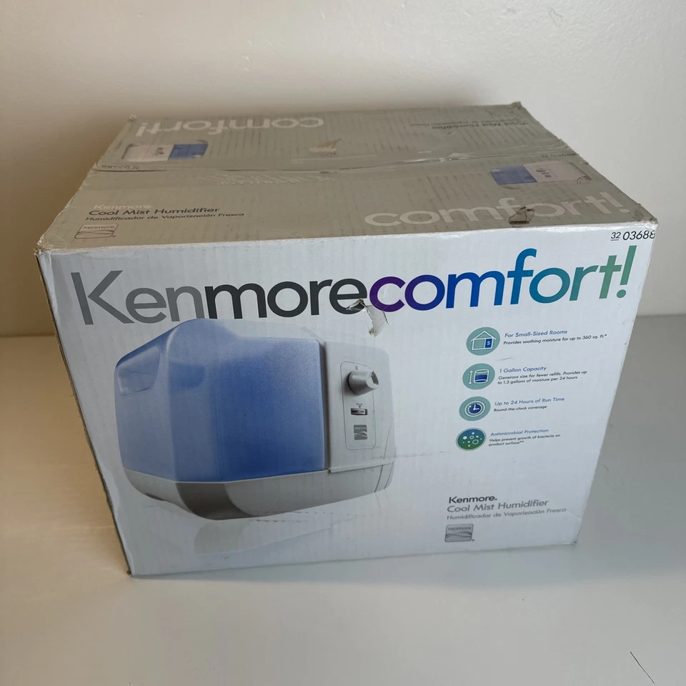 Kenmore Comfort Cool Mist Humidifier Model 3688 Antimicrobial Protection 1 Gal - Image 4 of 4