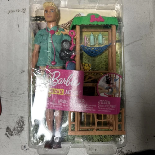 New 2019 Barbie Wild Life Vet w/ Ken Career You Can Be Anything Playset Mattel