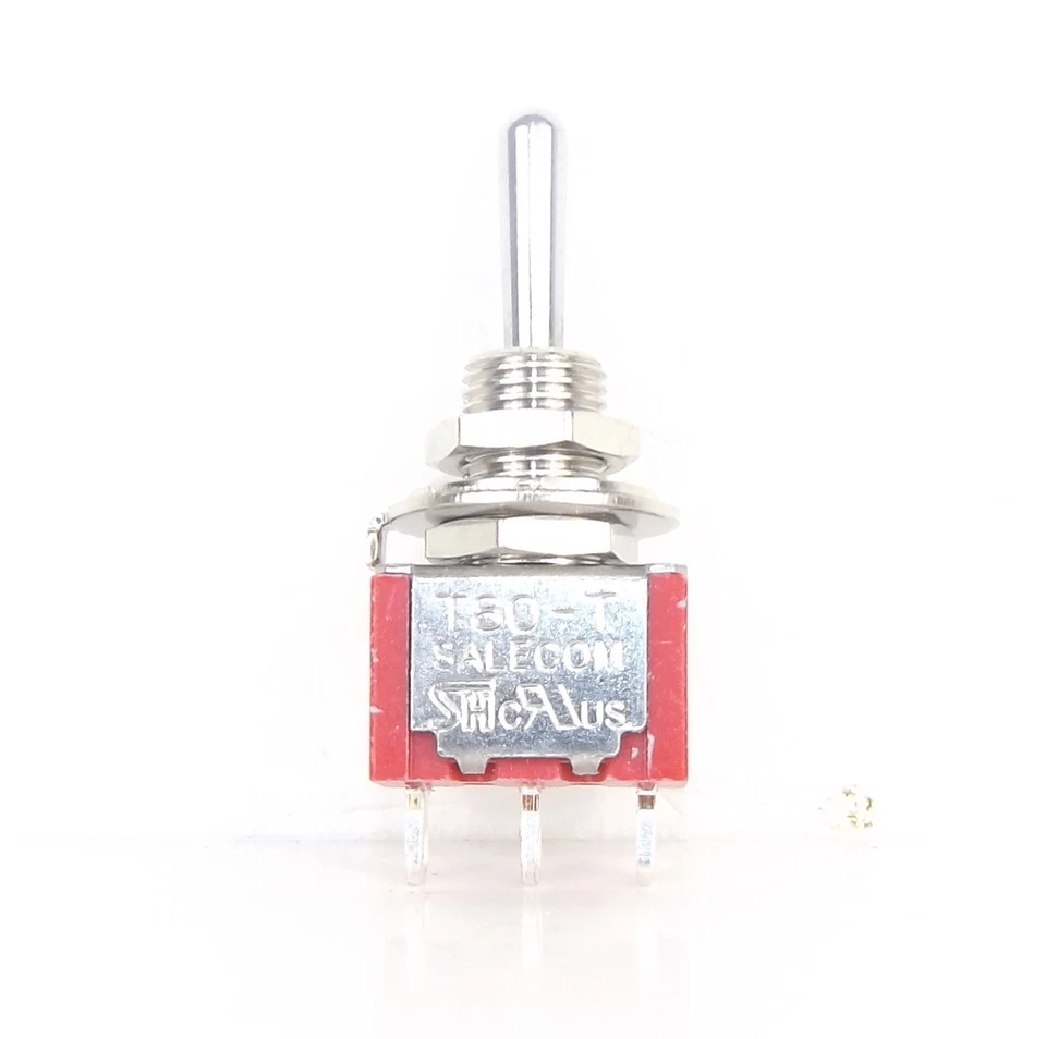 JPR ELECTRONICS Miniature Toggle Switch Single Pole Double Throw Sprung Centre Off