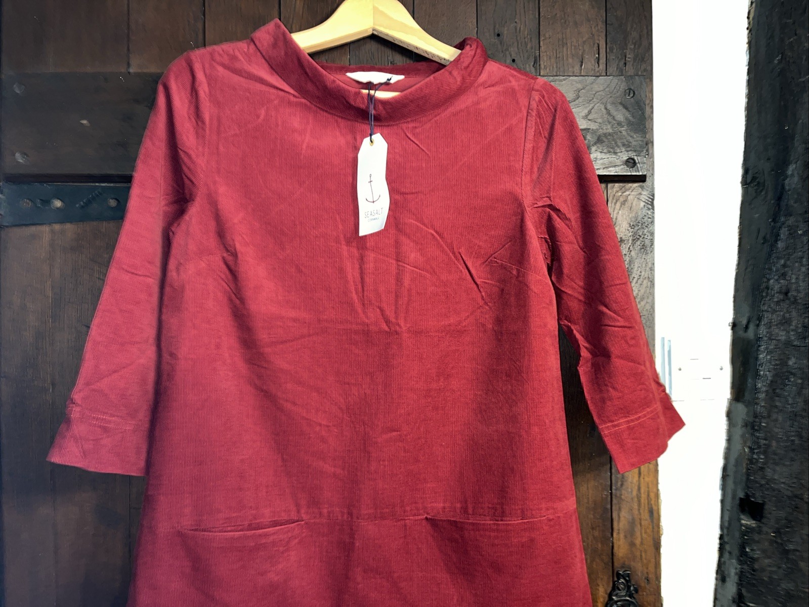 Seasalt.New/Tag”SAIL BY THE STARS TUNIC”JAM. Cord.Organic Cotton.UK 8.RRP £65.95 image 8