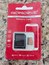 Microdrive Memory Card 64GB with SD Adapter High Speed