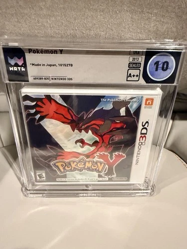 Nintendo 3DS Pokemon Y Graded PSA Perfect 10 A++. SEALED