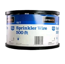 Cerrowire 500 ft. 18/7 Black Solid Copper Sprinkler Wire