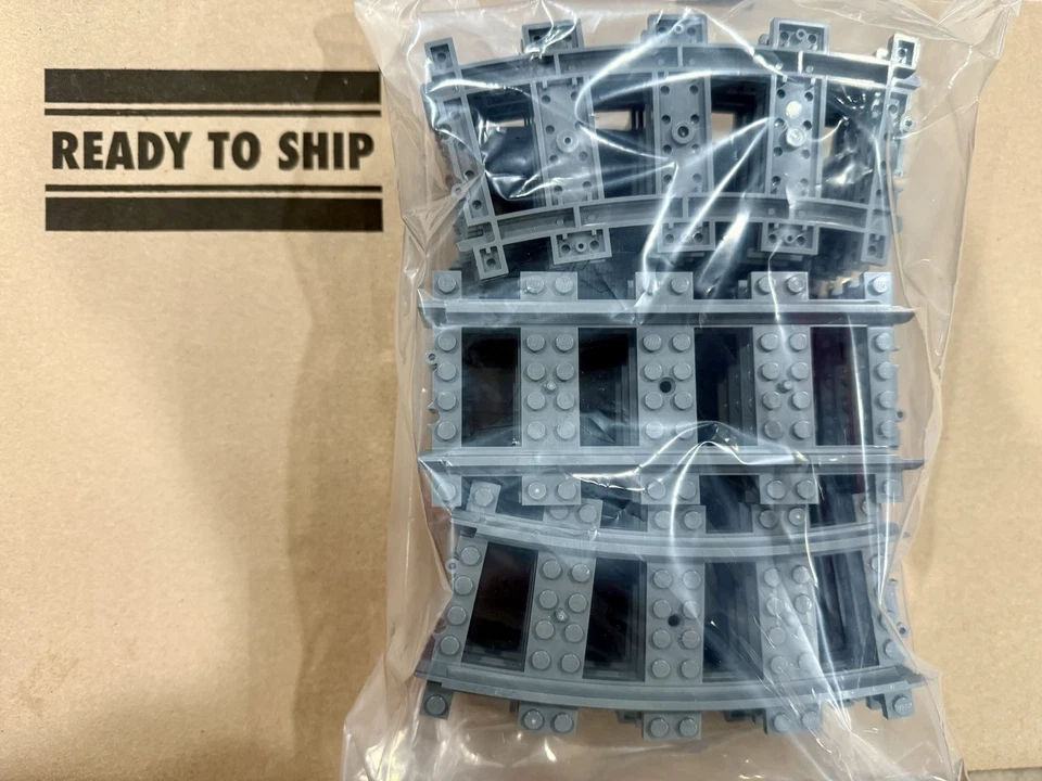 LEGO Train Tracks Bundle 8x Straight 16x Curved for Holiday Train FAST SHIP 🚚 - Image 2 of 4