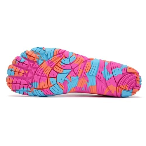 Barefoot Water Shoes Mens Womens Wide Toe 7 Women/5.5 Men Camouflage Powder