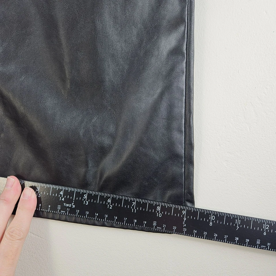 FAUX LEATHER PANTS Girls Gap Kids 14 High Rise Bell Bottom Punk Goth Biker NICE - Image 4 of 4