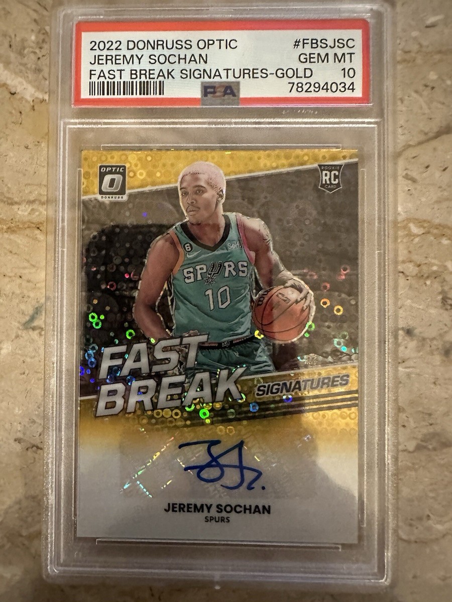 JEREMY SOCHAN contenders auto PSA10