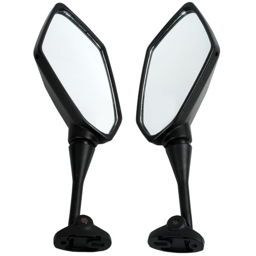 Rétroviseurs Moto Noir Pour Honda CBR900, CBR919, CBR929, CBR954 (1998-2003) - Paire Gauche/droite - Aluminium CNC - Verre Haute Définition - 2