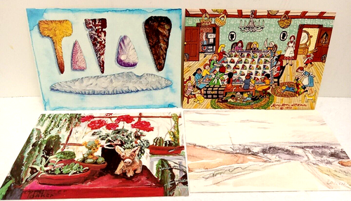 Tarjeta postal de artistas de Kansas 1990 serie XIII (ACAAK) 16 artistas 16 tarjetas nueva sin usar - Imagen 6 de 7