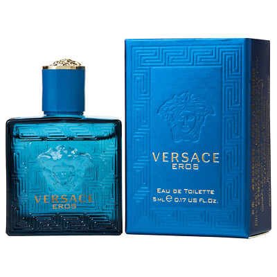 VERSACE Eros Men Eau de Toilette Men's Cologne 0.17 oz / 5ml