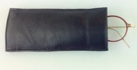 Echt Leder Etui Brillenetui Etui FüR Brillen Schwarz