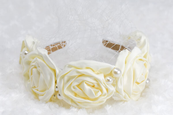 2 Row Pave Crystal 1/8 headband ホワイト 2 Row Pave Crystal 1/8 headband ホワイト
