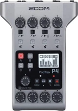 ZOOM Podtrak  P4  Podcast Multitrack  Recorder  W/Box