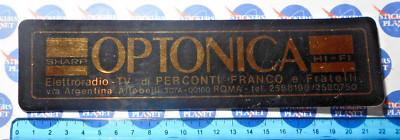 VINTAGE STICKER STICKER STICKER ADVERTISING SHARP OPTONIC ROME