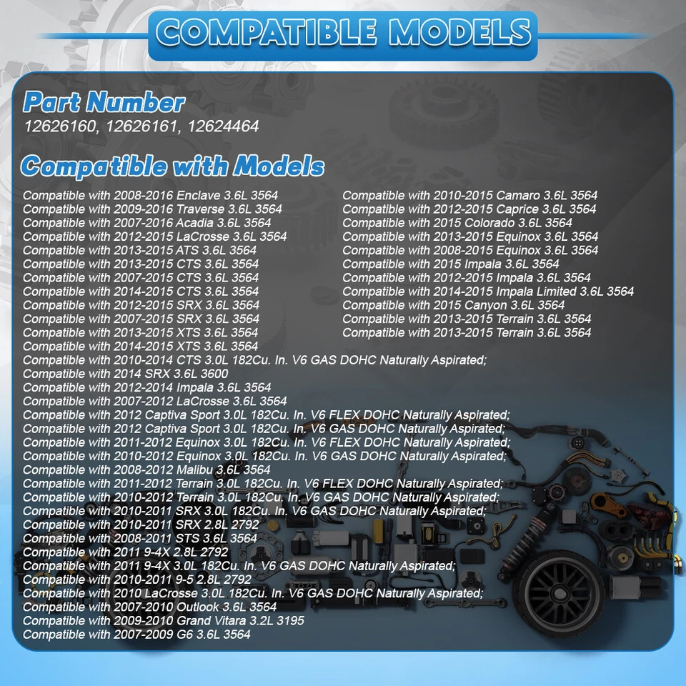 Actuador 4 VARIABLE LEVA PHASER para Buick LaCrosse Cadillac ATS 3,0 L 3,6 L V6 Foto 2 de 4