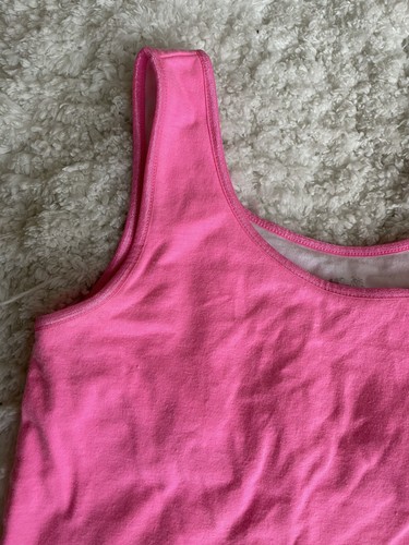 Justice girls sz. 12 pink camisole style tank top. Cute, comfortable - Picture 3 of 8