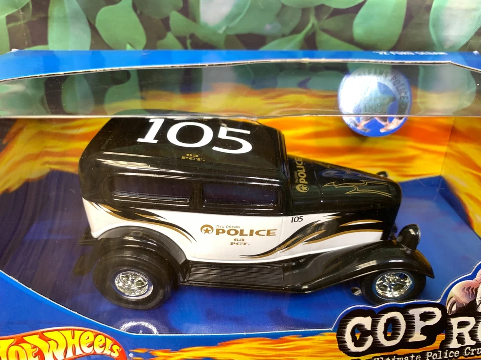 НОВЫЙ В КОРОБКЕ ЛИТОЙ MATTEL HOT WHEELS ПОЛИЦЕЙСКИЕ УДИЛИЩА '32 FORD СЕДАН МАСШТАБ 1:24 - Изображение 3 из 4