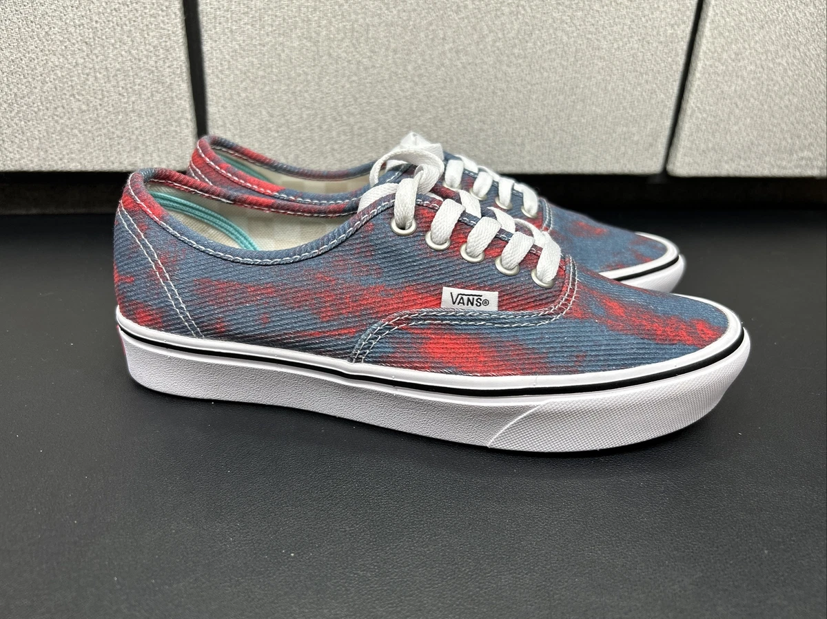 Vans authentic clearance red and blue